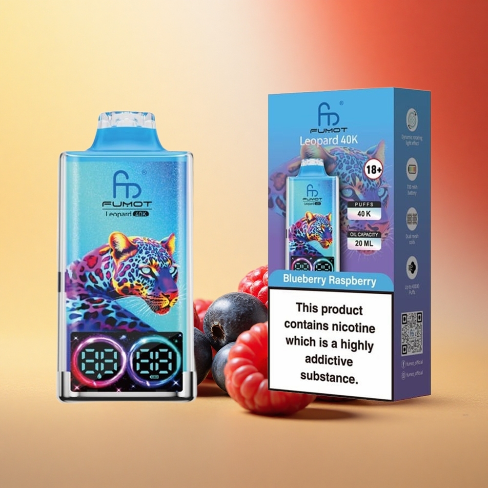 Fumot Leopard 40K Puffs Borovnica Malina 0% Dual Mesh Type-C