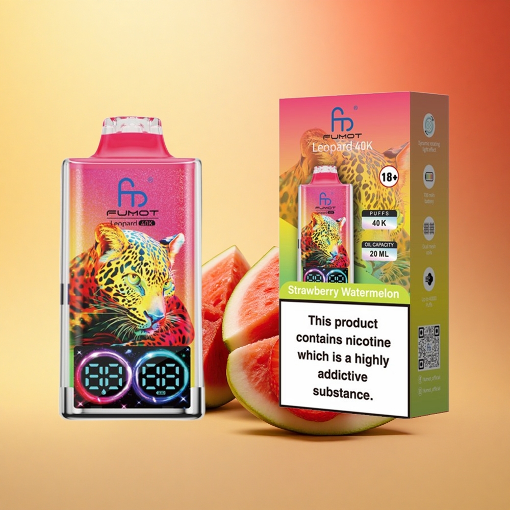 Fumot Leopard 40K Puffs Jagoda Lubenica 5% Dual Mesh 700mAh Type-C
