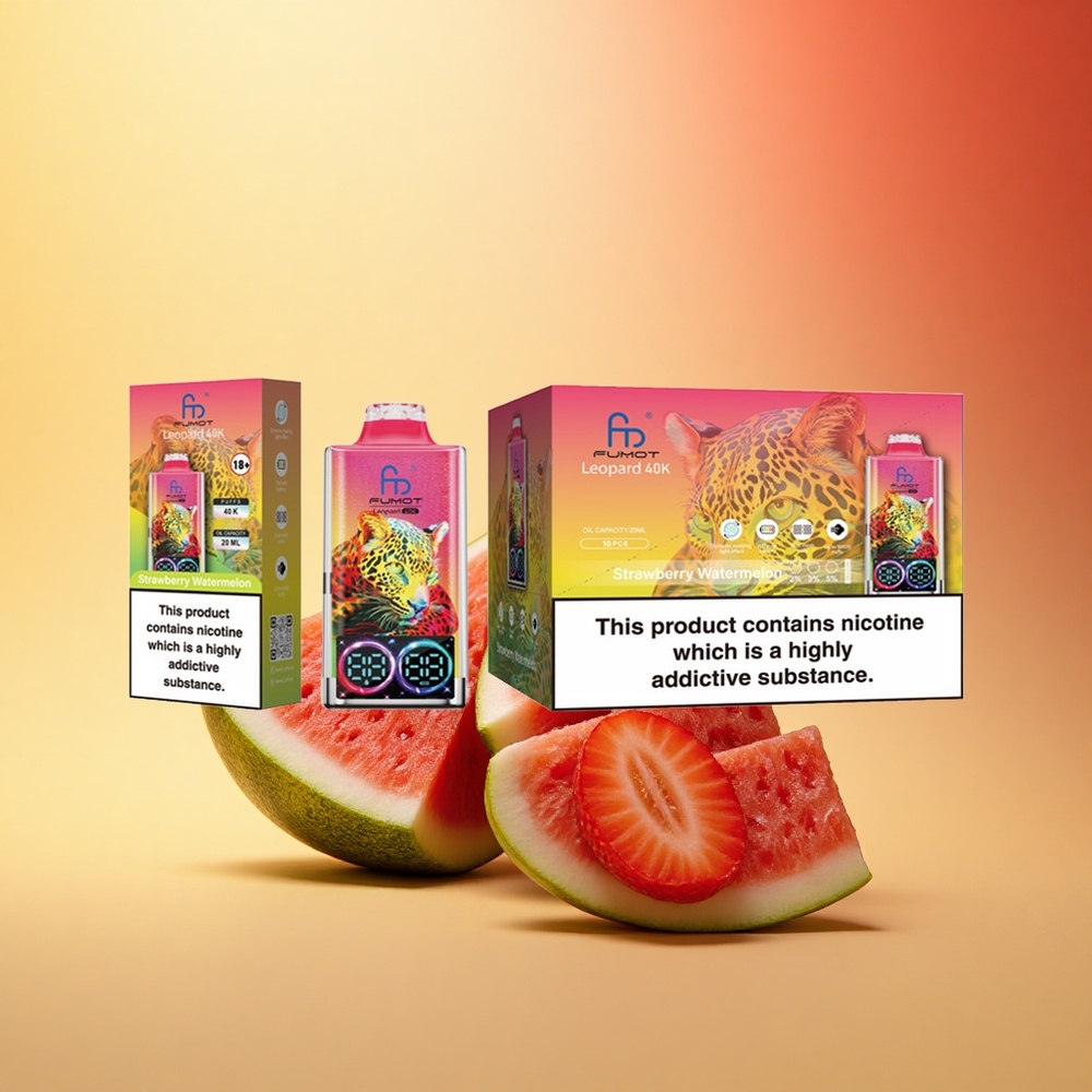 Fumot Leopard 40K Puffs Jagoda Lubenica 5% Dual Mesh 700mAh Type-C