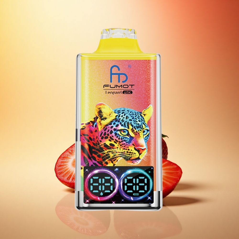 Fumot Leopard 40K Puffs Jagodni Led z 0% Nikotina, 700mAh, Dual Mesh