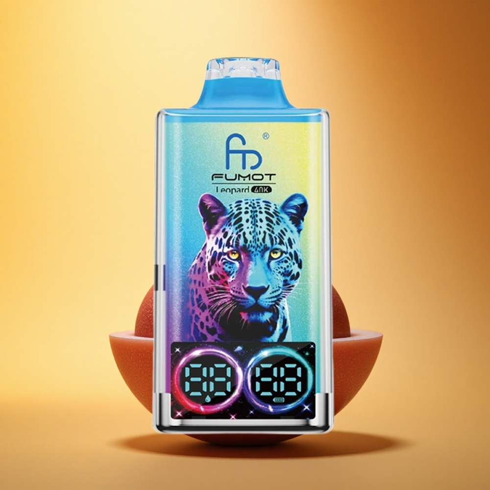 Fumot Leopard 40K Puffs Črni Zmaj Led 5% Dual Mesh 700mAh