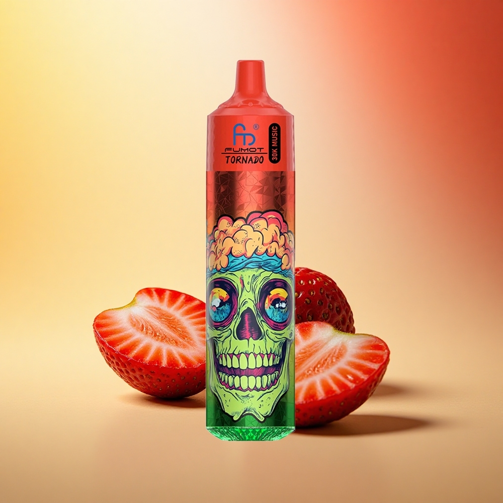 Fumot Randm Tornado 30000 Puffs Jagoda Jagodni Led z 30mL in 1.0 Ohm mrežna tuljava