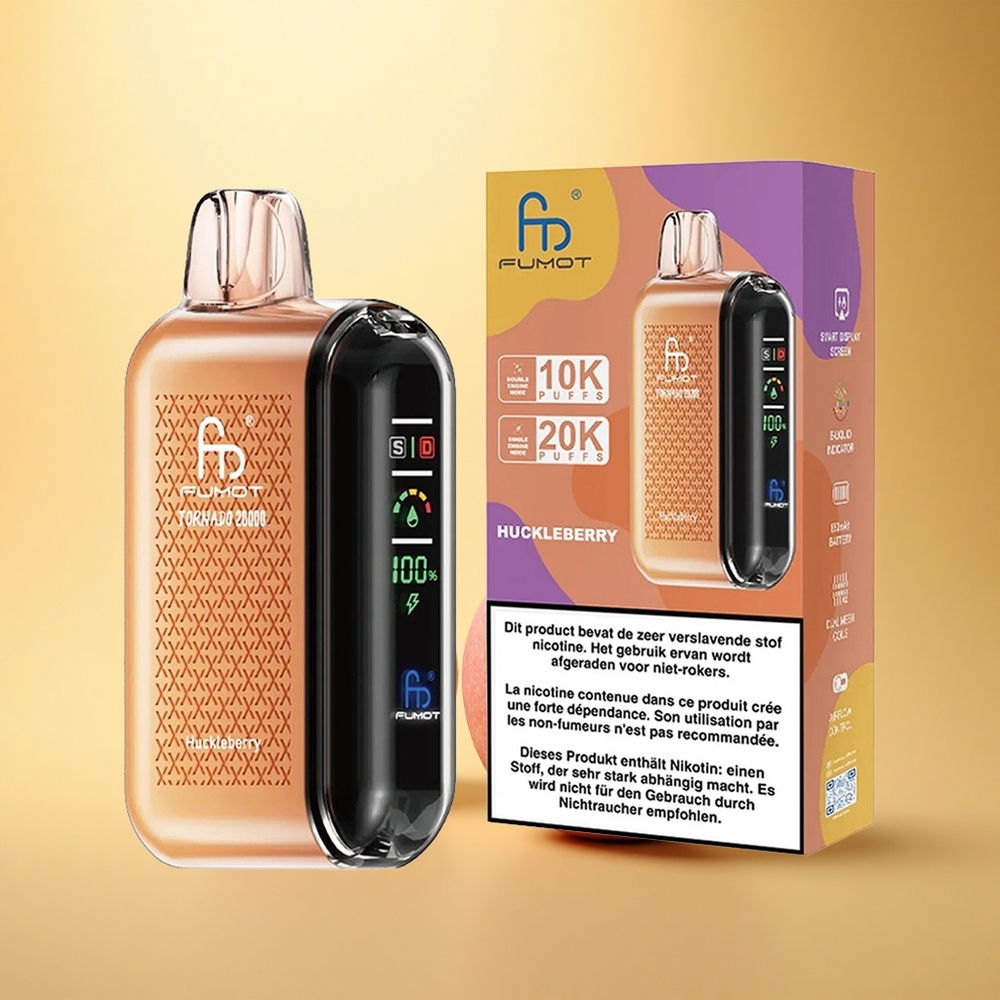 Fumot Tornado 20000 Puffs Borovnica Dual Mesh 20ml Smart Zrak