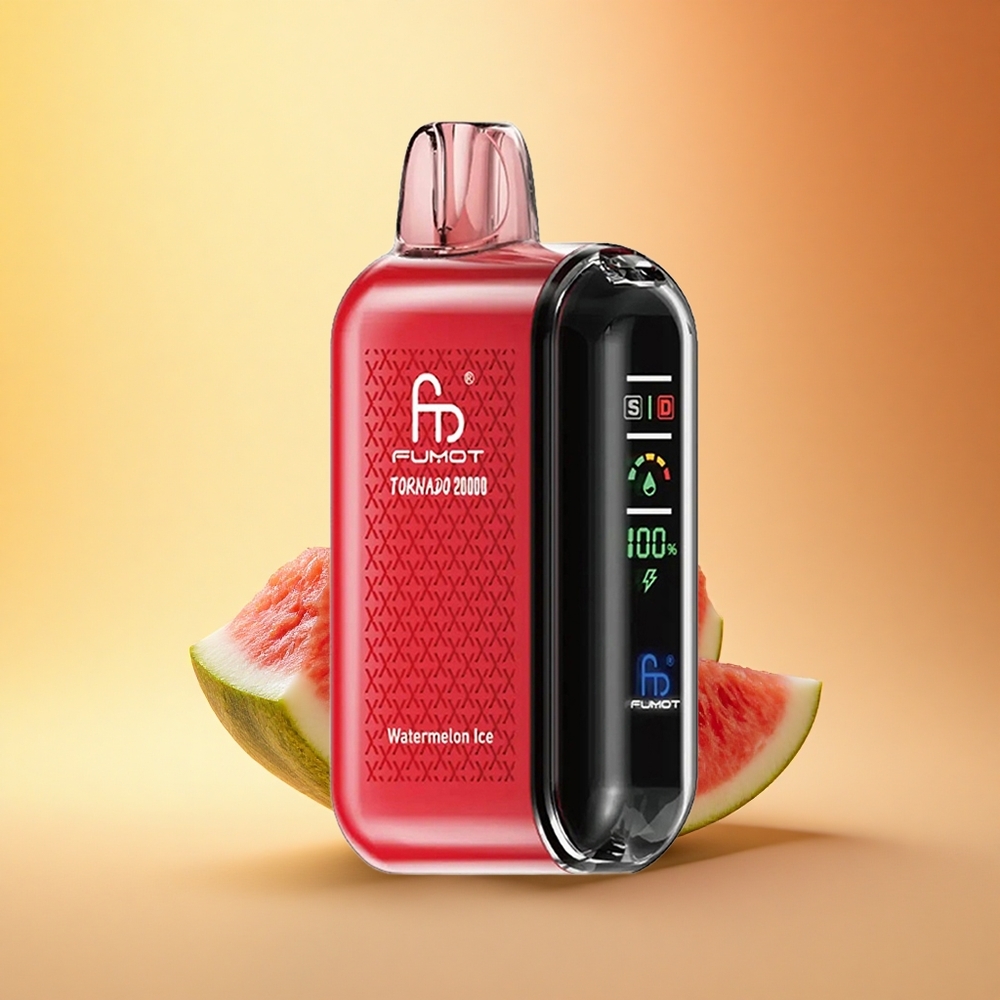 Fumot Tornado 20000 Puffs Lubenica Ledeni z Dual Mesh Coil in 20ml E-tekočina