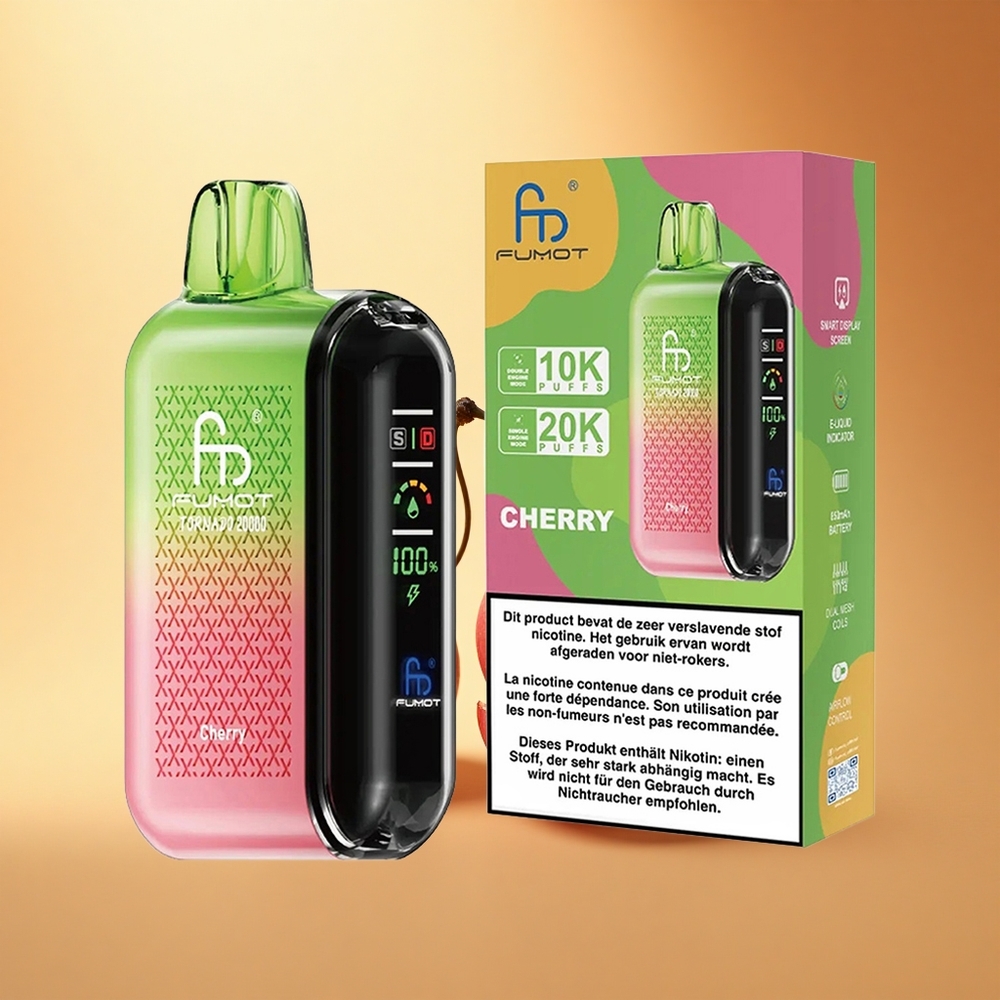 Fumot Tornado 20000 Puffs Češnja Dvojni Splet 20ml