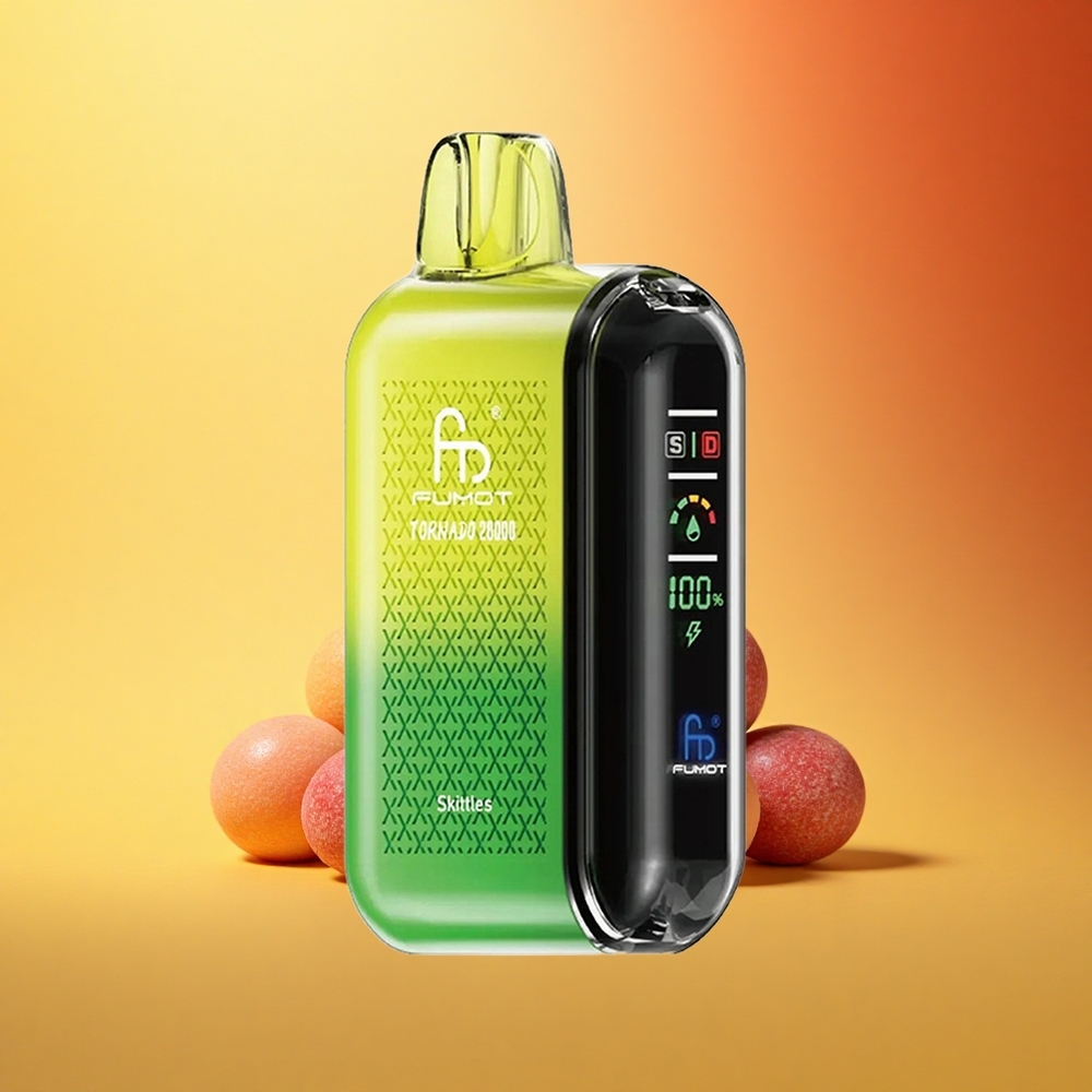 Fumot Tornado 20000 Puffs Škiti Dvojni Pletni Navoj & 20ml E-tekočina