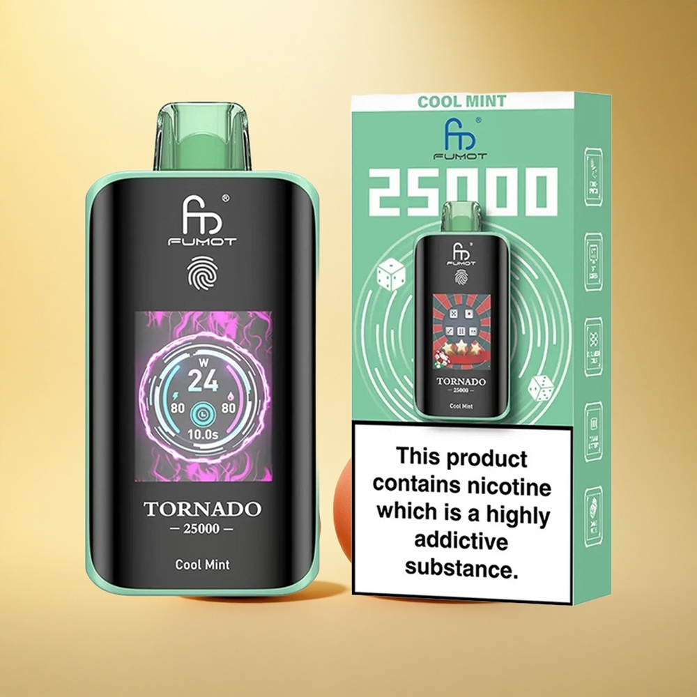 Fumot Tornado 25000 Puffs Hladna Meta HD Tip-C 20ml