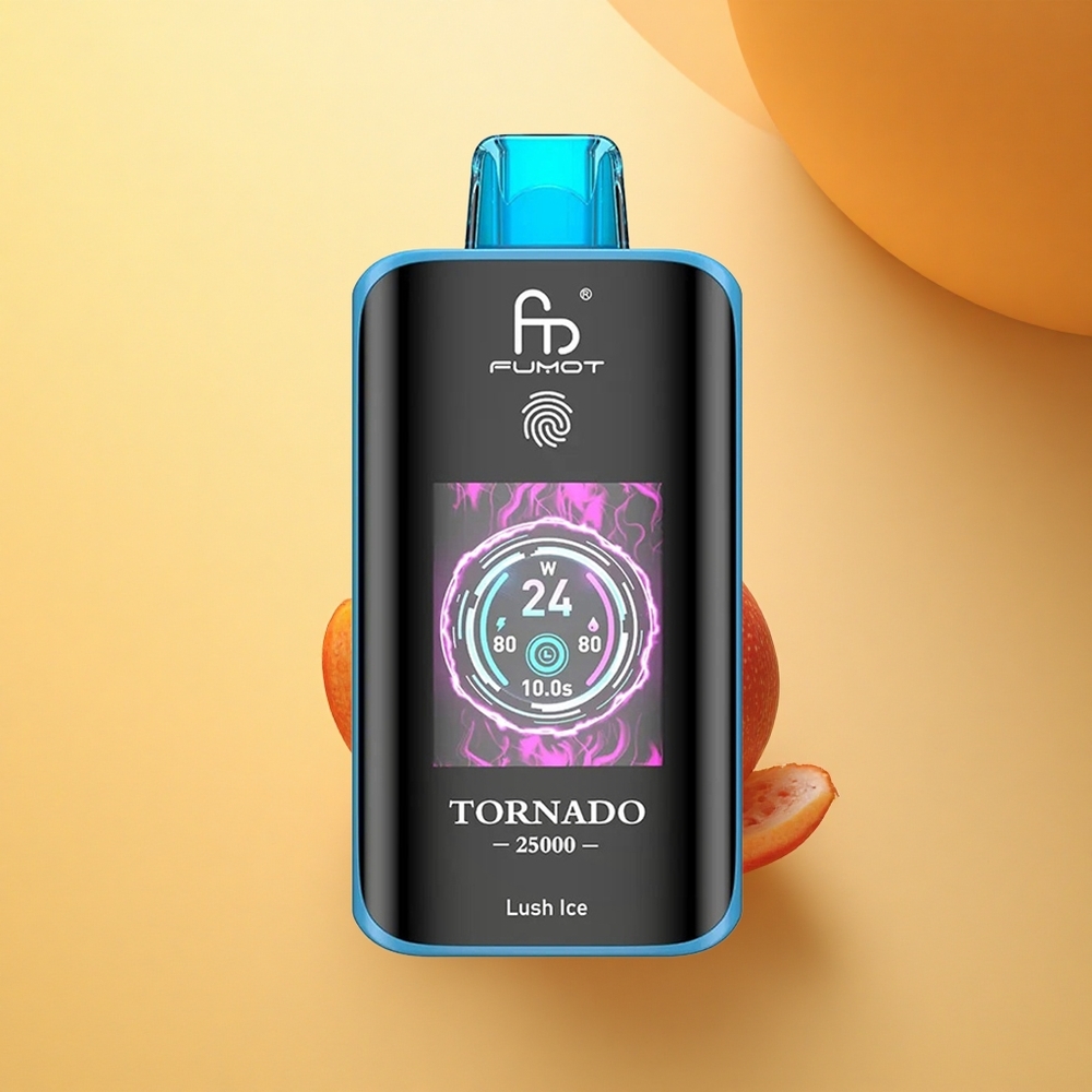 Fumot Tornado 25000 Puffs Ledeni Svit z HD zaslonom in 20ml tekočine