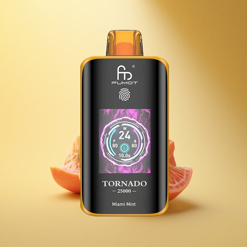 Fumot Tornado 25000 Puffs Miami Mint HD Ekran 700mAh 20ml