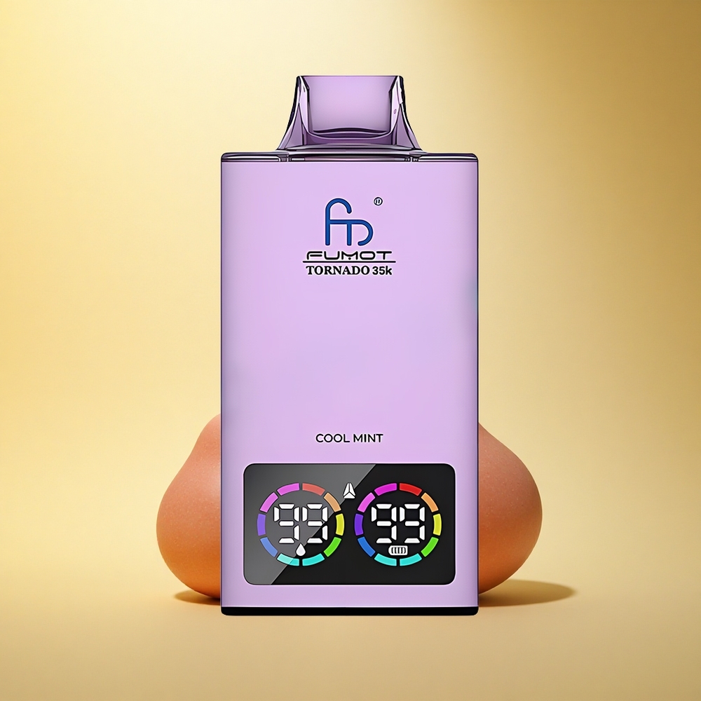 Fumot Tornado 35000 Puffs Hladna Meta Dvojna Mreža Hitro Polnjenje