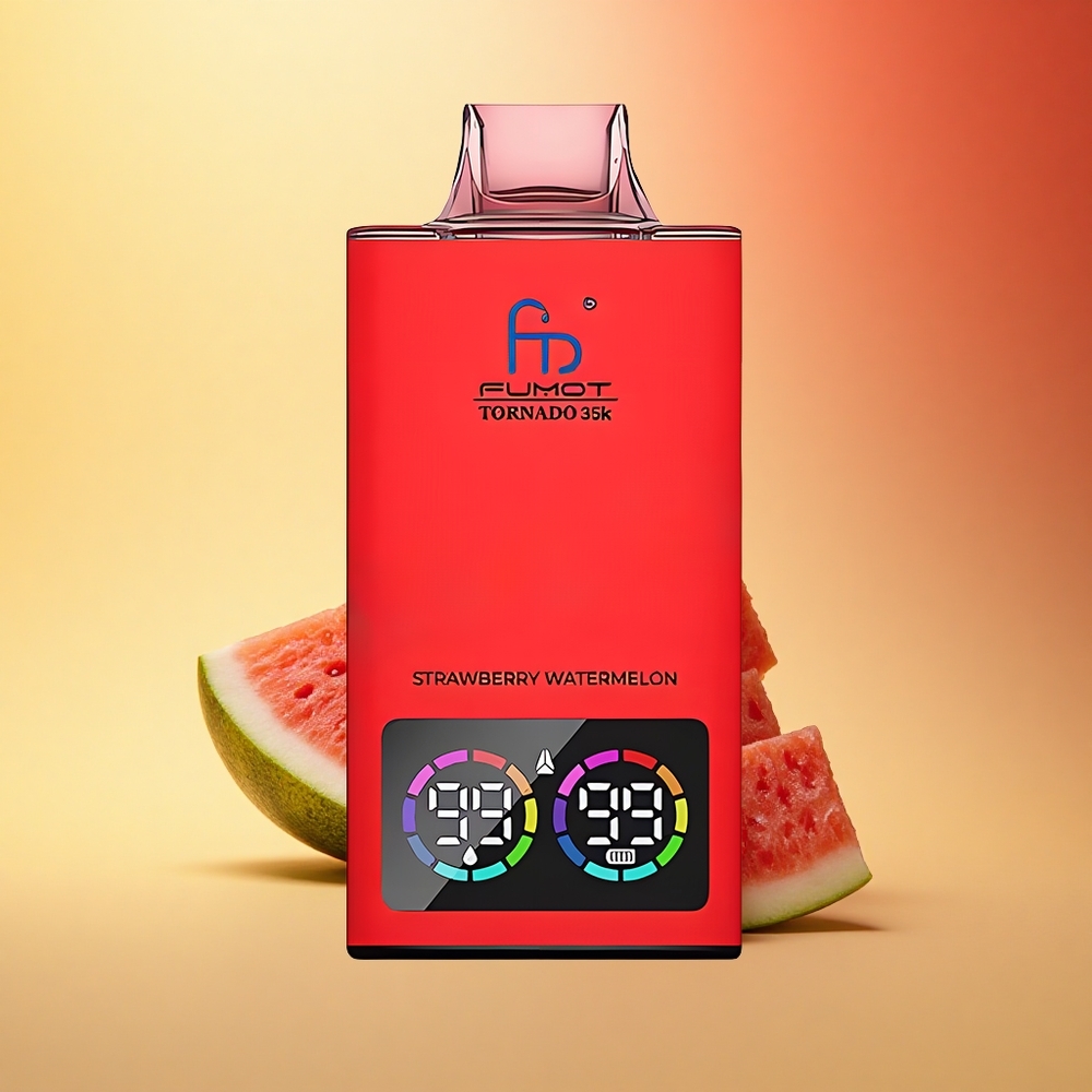 Fumot Tornado 35000 Puffs Jagoda Lubenica Dvojna Mreža Hitro Polnjenje