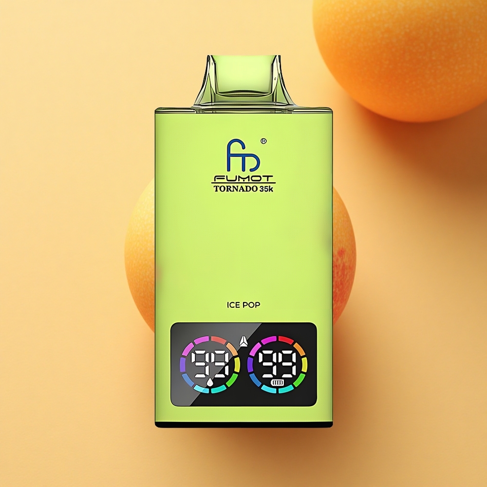 Fumot Tornado 35000 Puffs Ledeni Pop Dvojno Mrežno Navitje Hitro Polnjenje