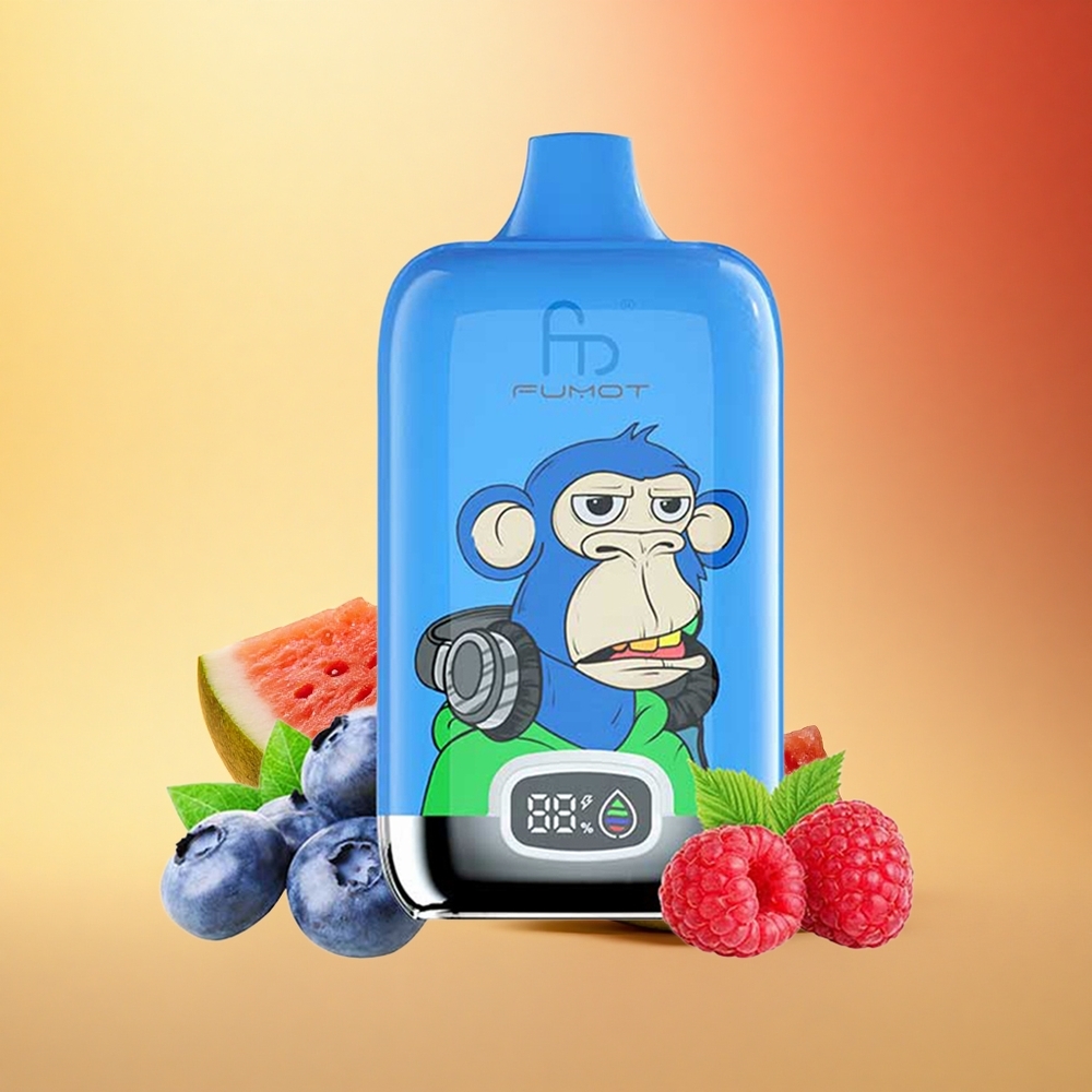 Fumot Tornado Digital Box 12000 Puffs Jagoda Lubenica 20ml Mrežasta