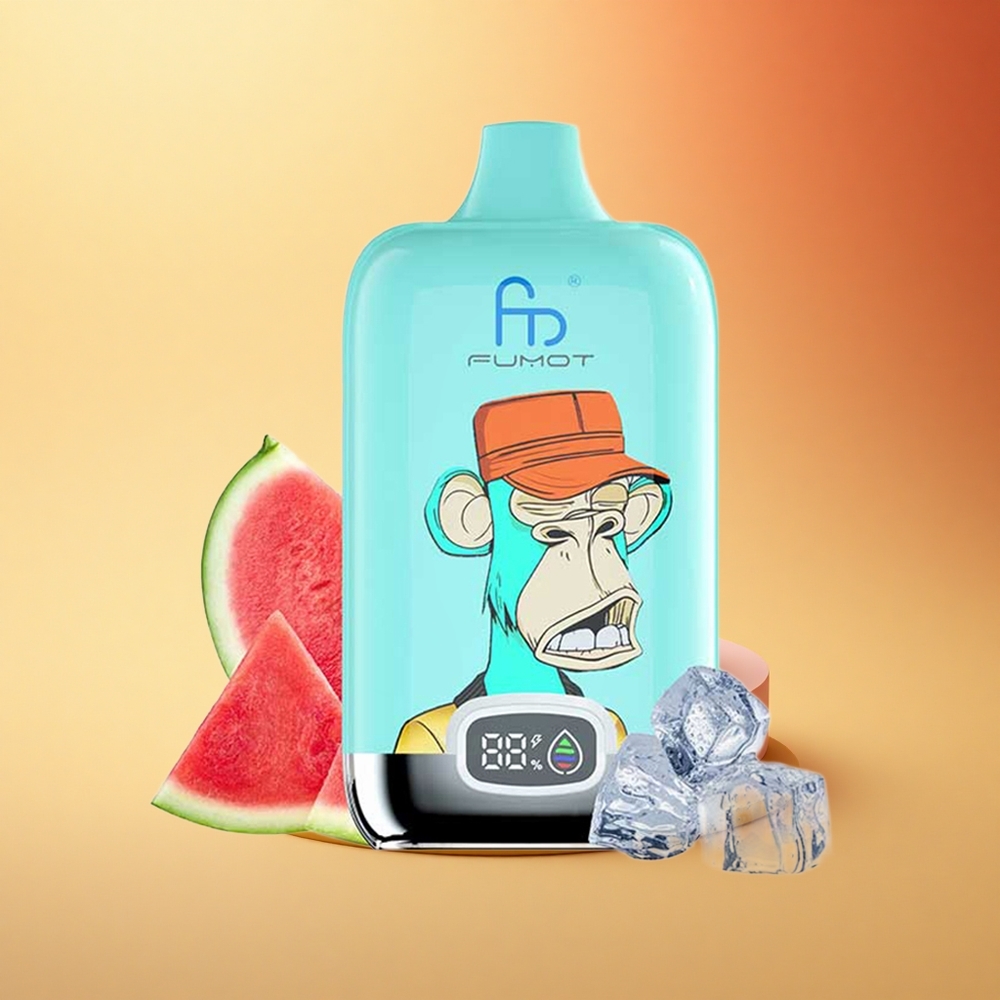 Fumot Tornado Digital Box 12000 Puffs Jagodni Krof z Mrežno Tuljavo in 20ml E-Tekočine