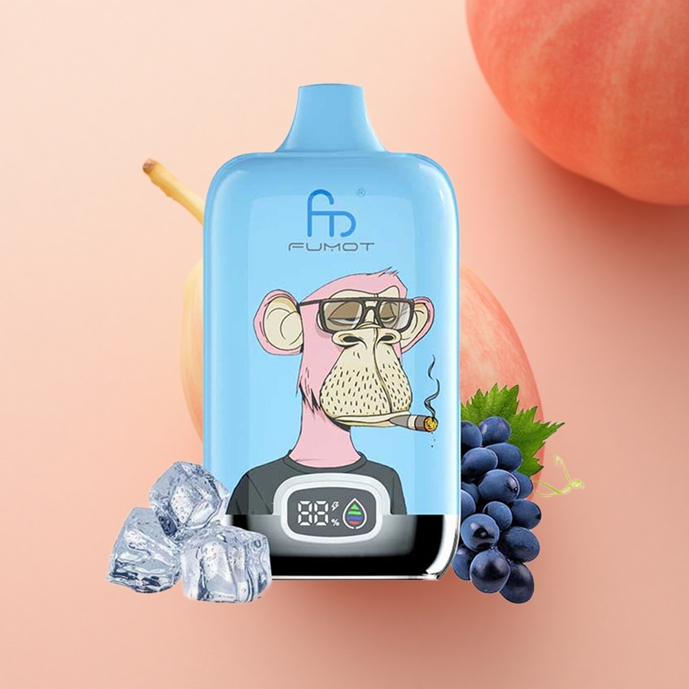 Fumot Tornado Digital Box 12000 Puffs Roza Limonada Mesh Tipka 20ml 550mAh