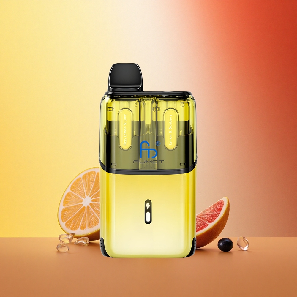 Fumot Ultra T32000 Puffs Gazirani Limona & Borovnica - Hitro Polnjenje & Napredna Mrežna Tuljava