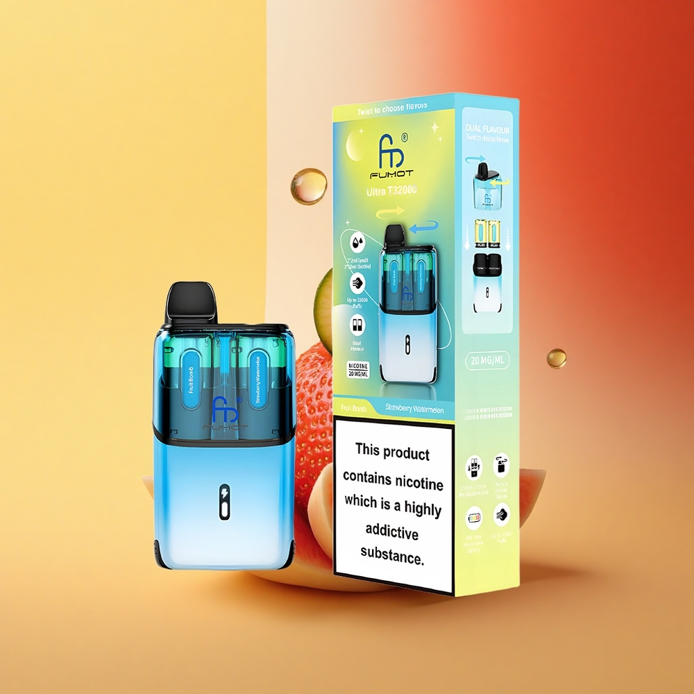 Fumot Ultra T32000 Puffs Sadni Bomba - Jagoda Lubenica z 800mAh in Hitro Polnjenje Type-C