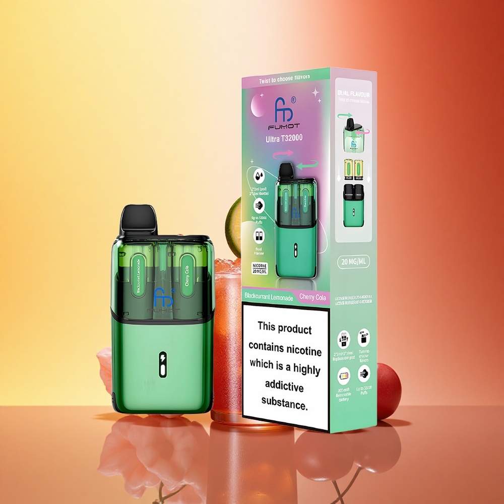 Fumot Ultra T32000 Puffs Črni ribez limonada - Češnjeva kola z 800mAh in 24ml