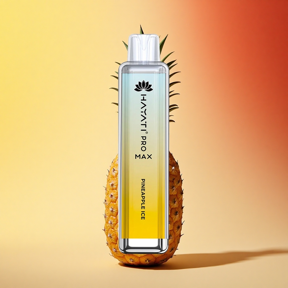 Hayati Pro Max 4000 Puffs Ananasov Led z 5% Nikotina in 1400mAh Baterijo