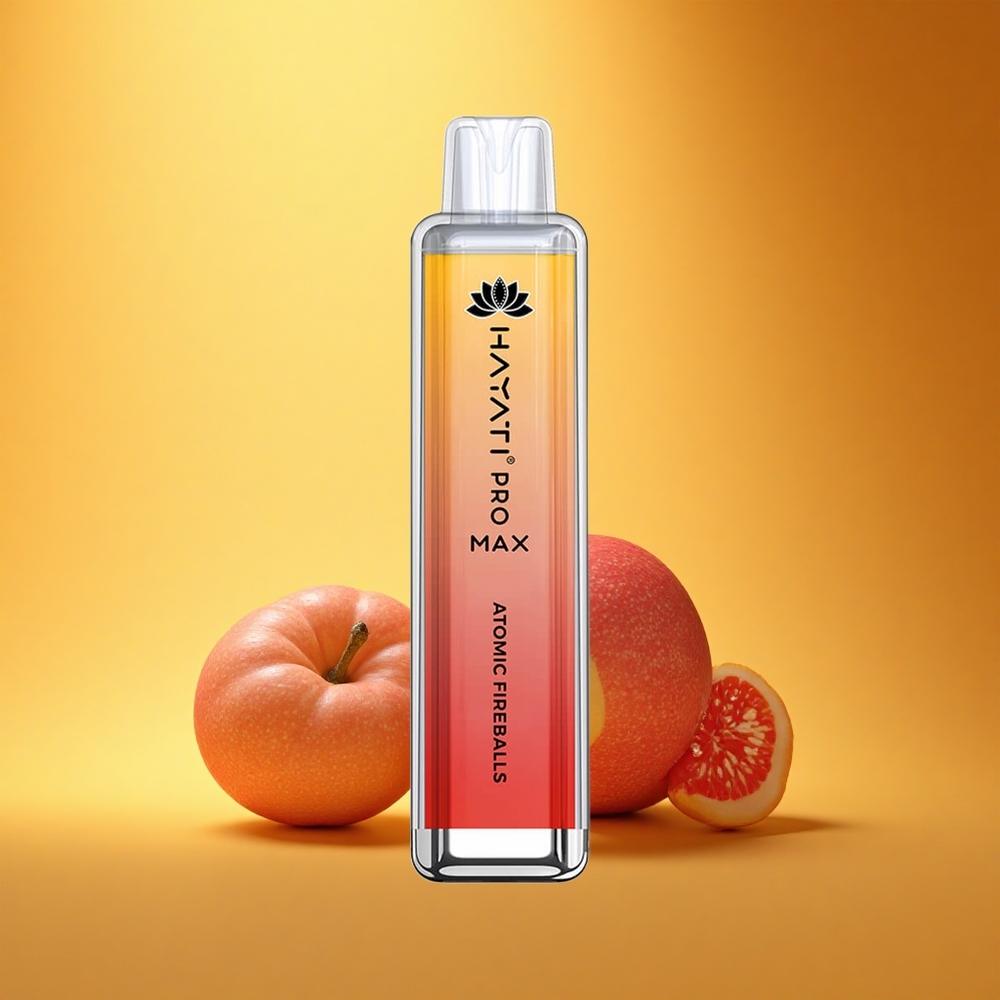 Hayati Pro Max 4000 Puffs Atomski Ognjeni Krogli z 2ml Rezervoarjem in 1400mAh Baterijo