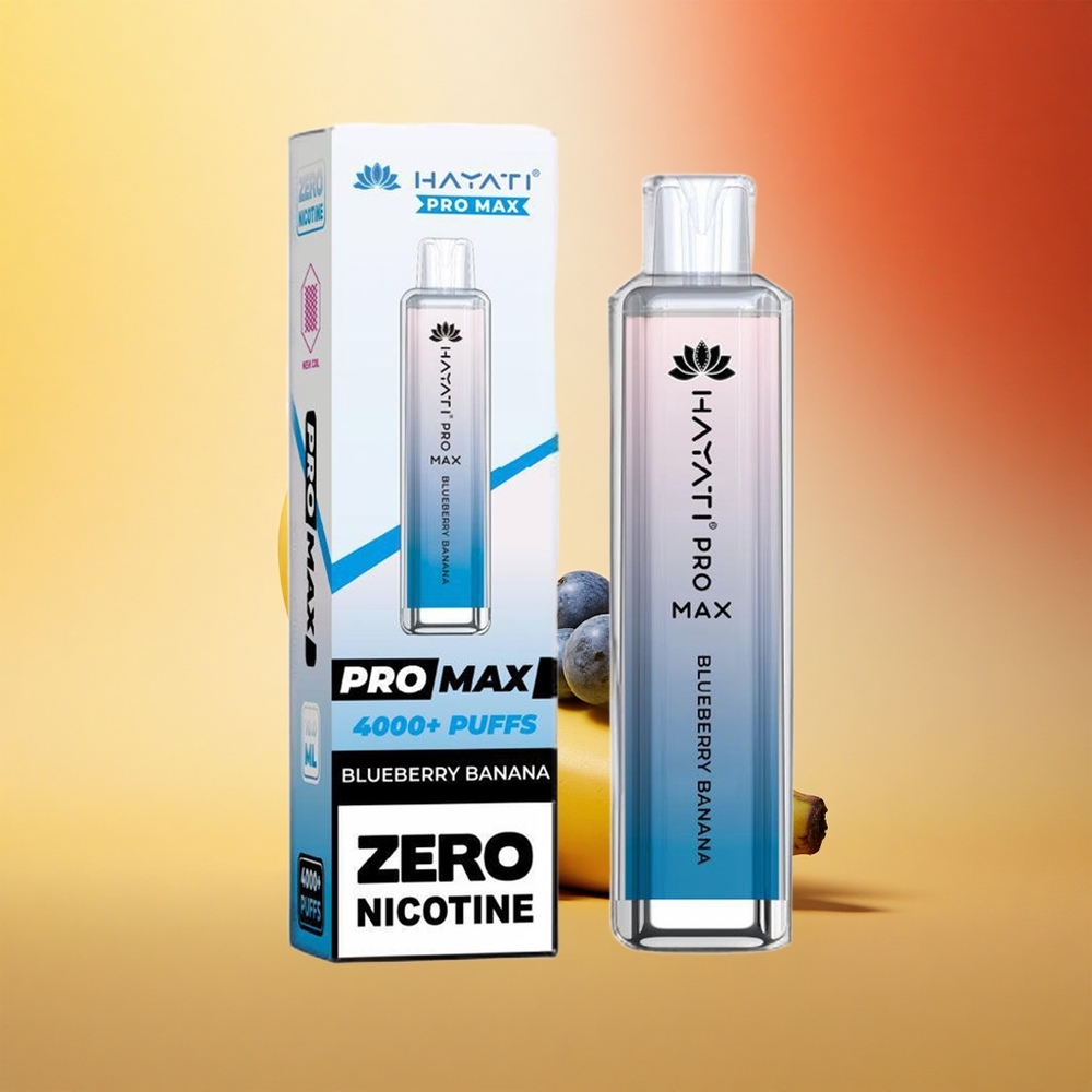 Hayati Pro Max 4000 Puffs Borova Banana Dual Ohm LED