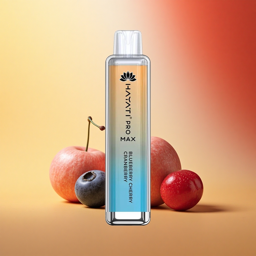 Hayati Pro Max 4000 Puffs Borova Češnja Brusnica Dual Mesh 1400mAh Rechargeable