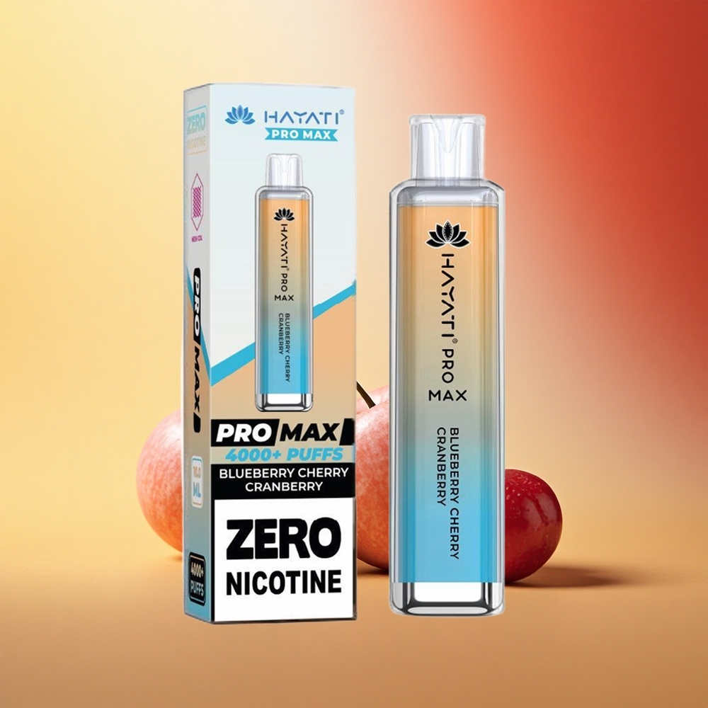 Hayati Pro Max 4000 Puffs Borova Češnja Brusnica Dual Mesh 1400mAh Rechargeable