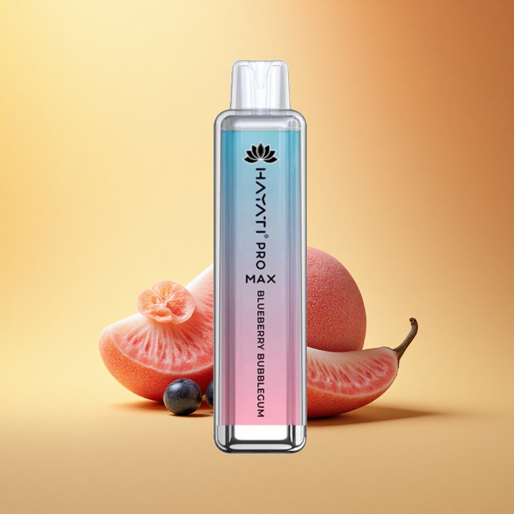 Hayati Pro Max 4000 Puffs Borovnični Mehurčki 1400mAh Kristalni Dvojni 1.1 Ohm