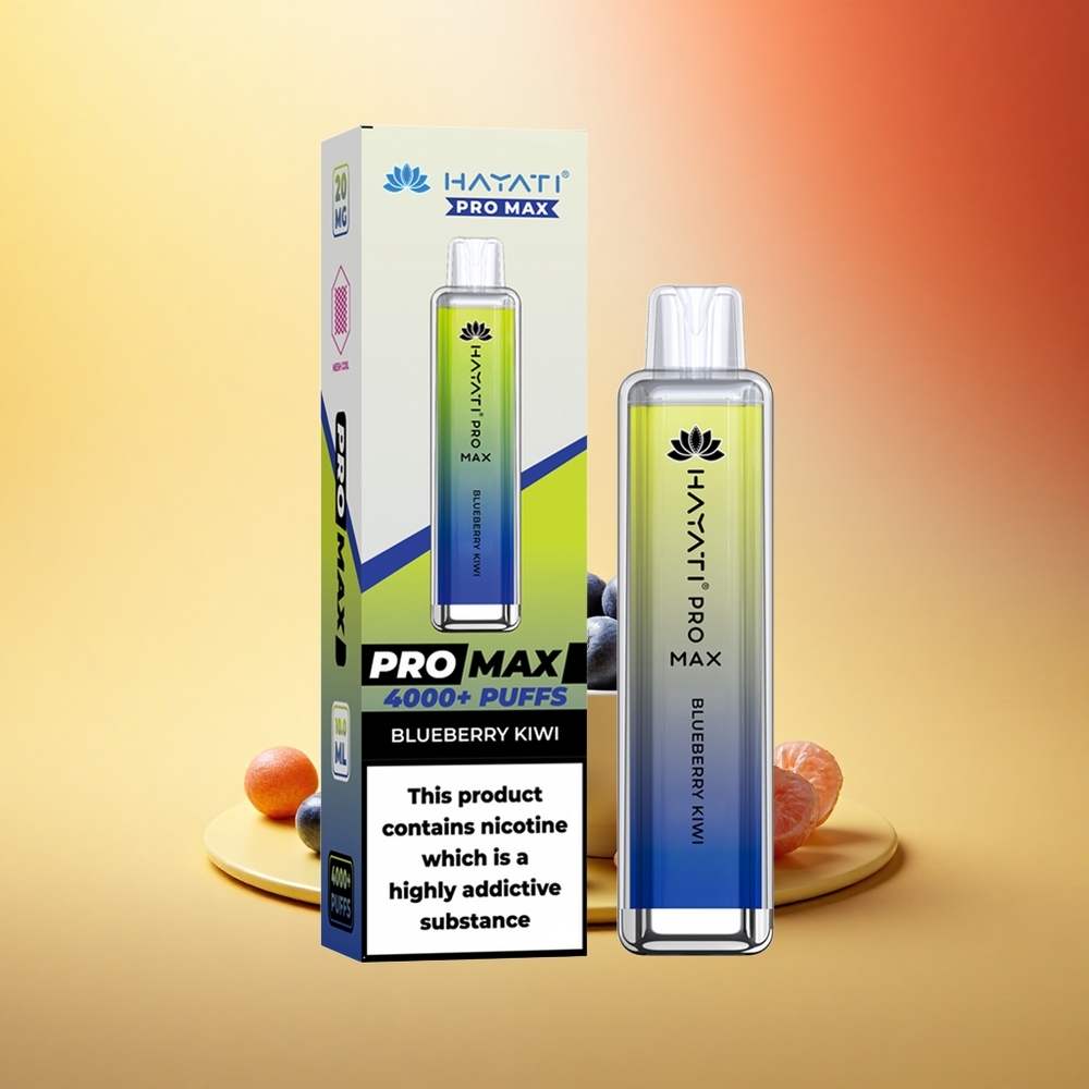 Hayati Pro Max 4000 Puffs Borovnica Kivi 2% Dual Mesh 1400mAh