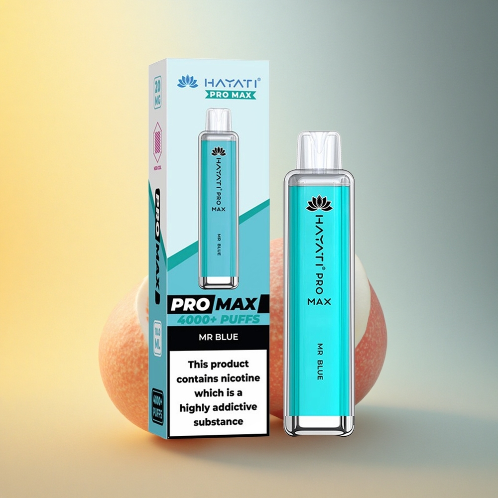 Hayati Pro Max 4000 Puffs Gospod Modri Dual Ohm Kristalna Polnjenka