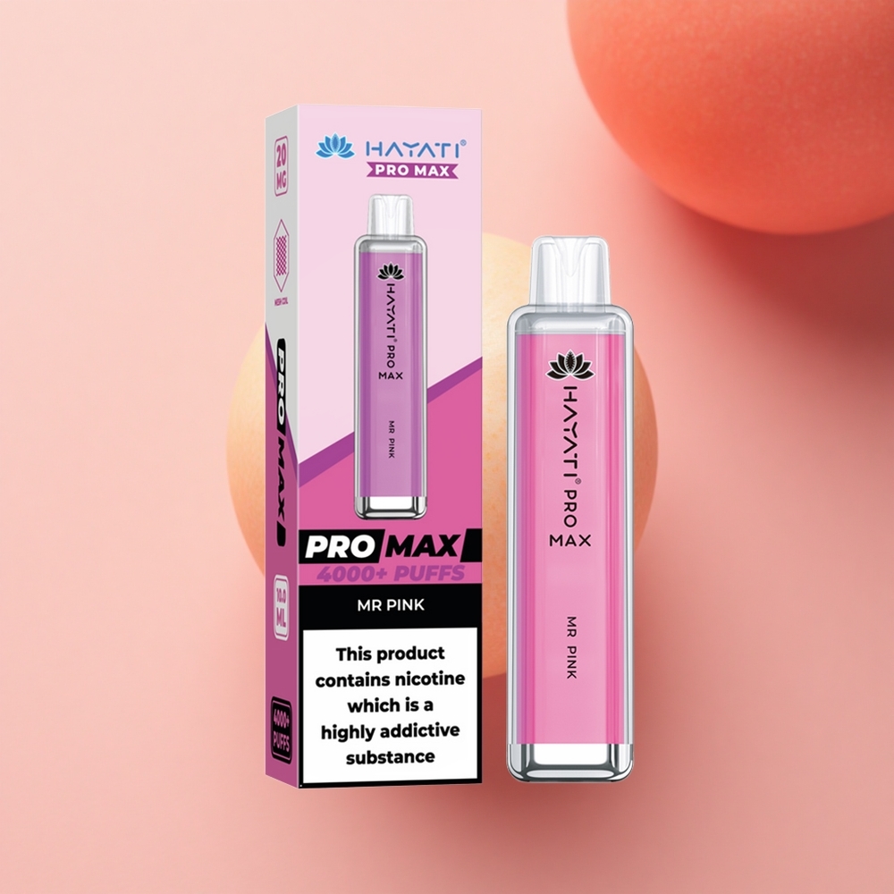 Hayati Pro Max 4000 Puffs Gospod Roza Dual Ohm Crystal Rechargeable