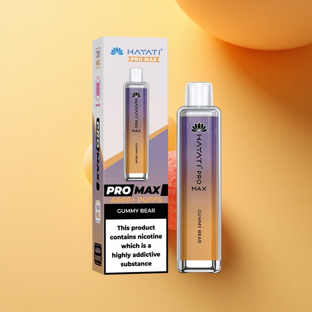 Hayati Pro Max 4000 Puffs Gumi Medved Kristalni 5% Dual Ohm Rechargeable