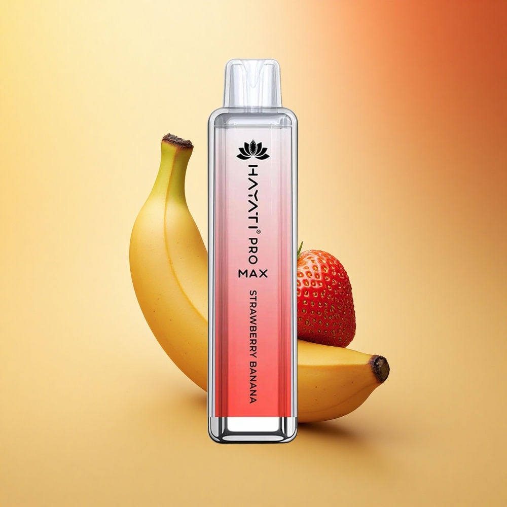 Hayati Pro Max 4000 Puffs Jagoda Banana Dual Coil Crystal