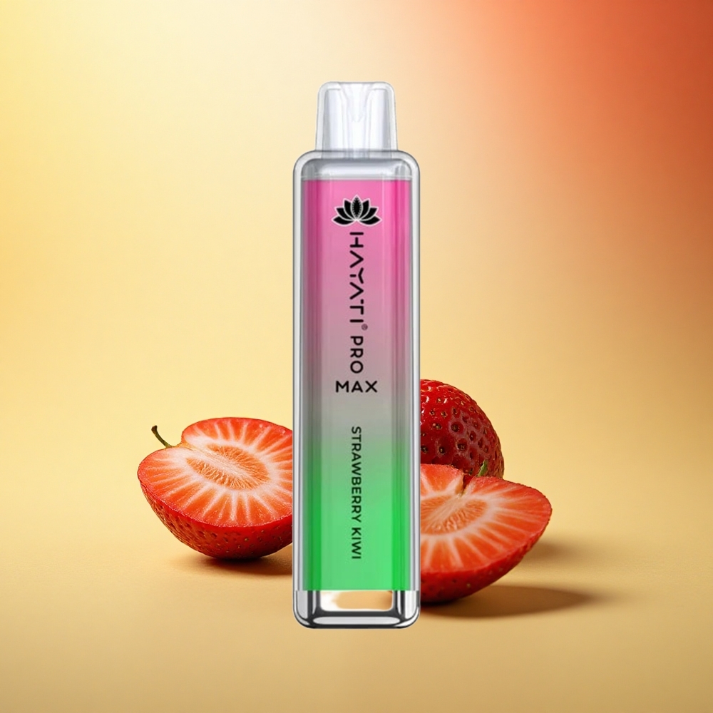 Hayati Pro Max 4000 Puffs Jagoda Kivi Dual Coil Rechargeable Crystal