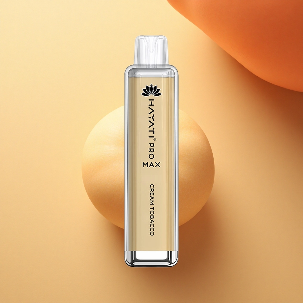 Hayati Pro Max 4000 Puffs Krema Tobak Dual Coil 1400mAh Kristal