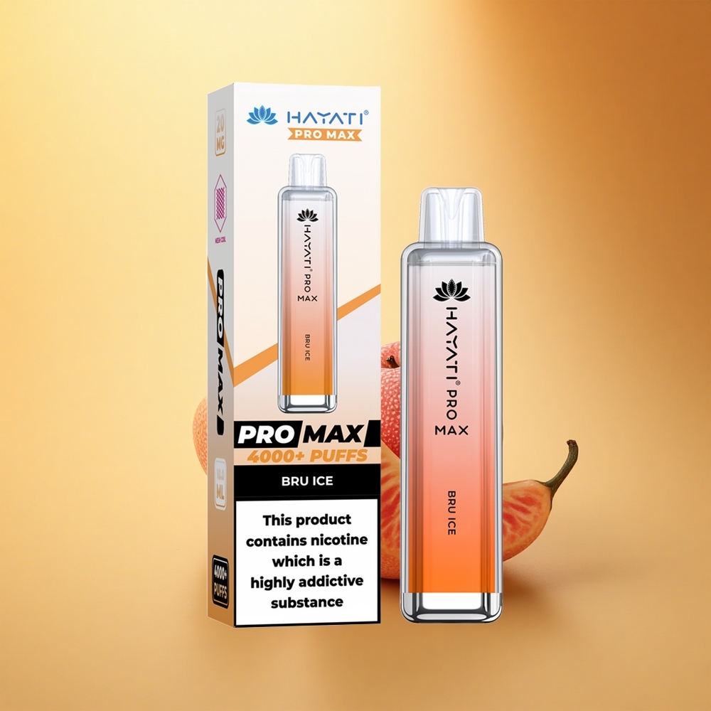 Hayati Pro Max 4000 Puffs Leden Dual Ohm Kristalni Vape