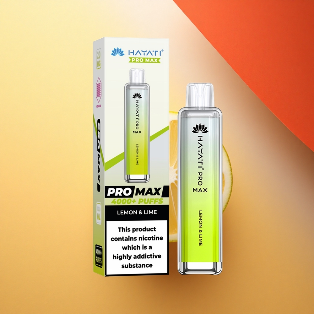 Hayati Pro Max 4000 Puffs Limeta & Limona Kristalni 2ml Dual Coil 5%