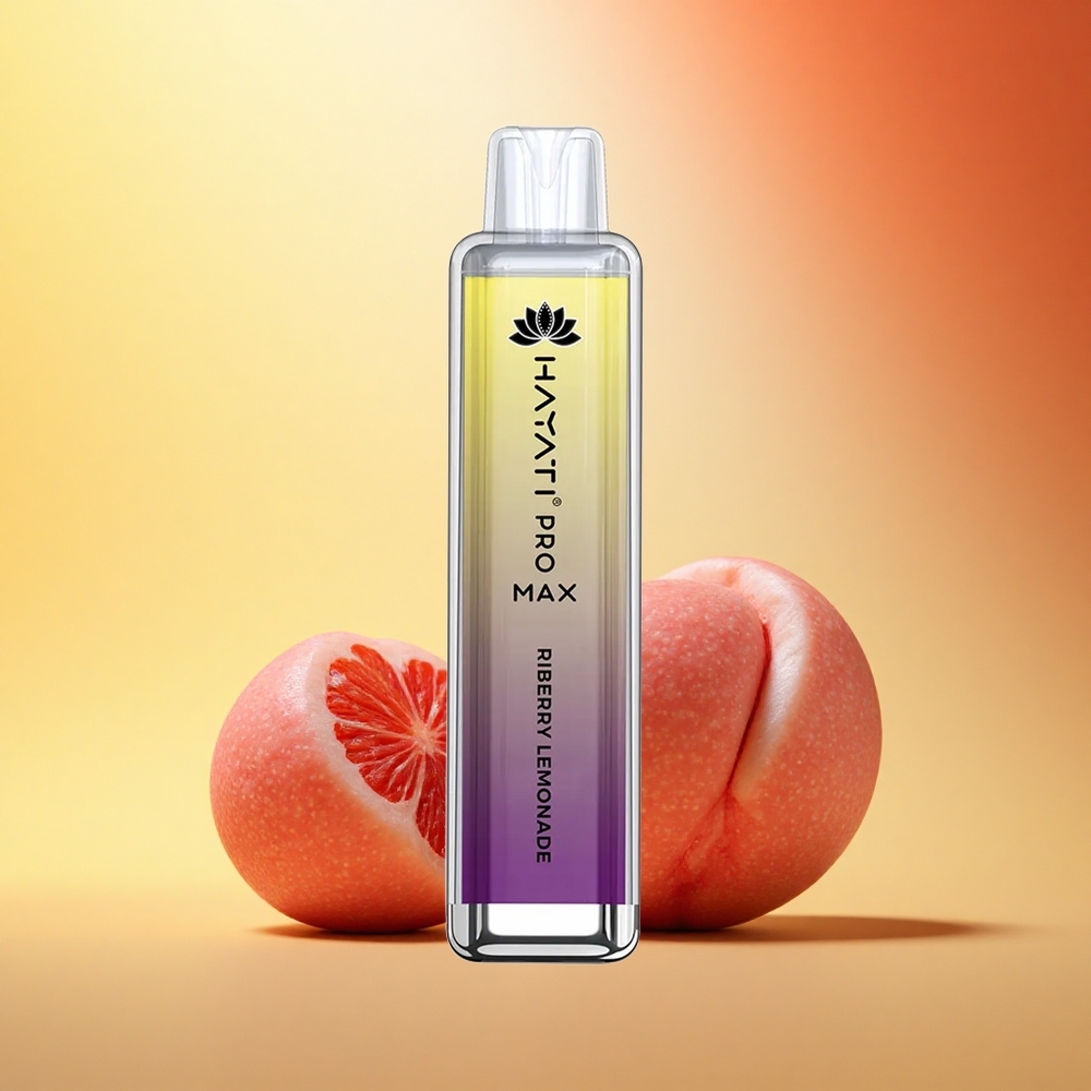 Hayati Pro Max 4000 Puffs Limona Limeta z Dvojnim Omom in LED Svetlobo