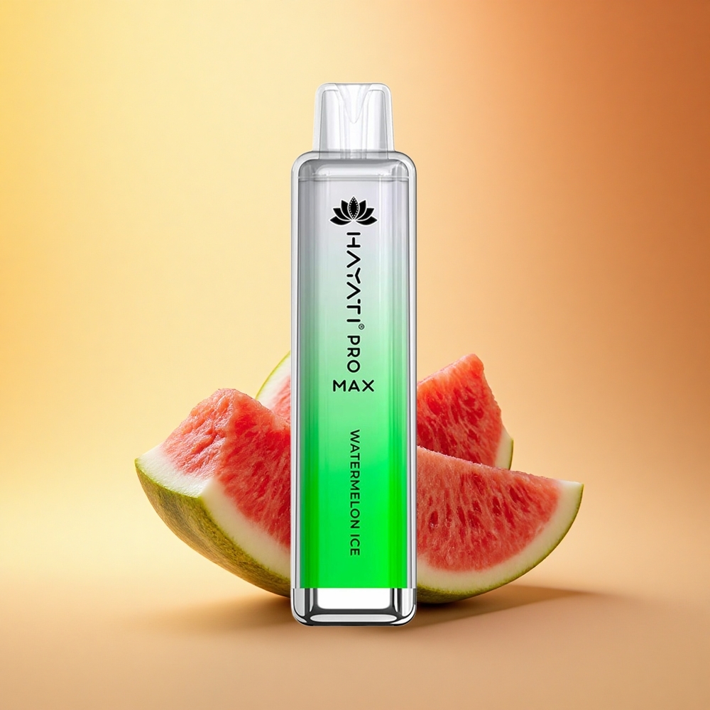 Hayati Pro Max 4000 Puffs Lubenični Led z 5% Nikotina in 1400mAh Baterijo