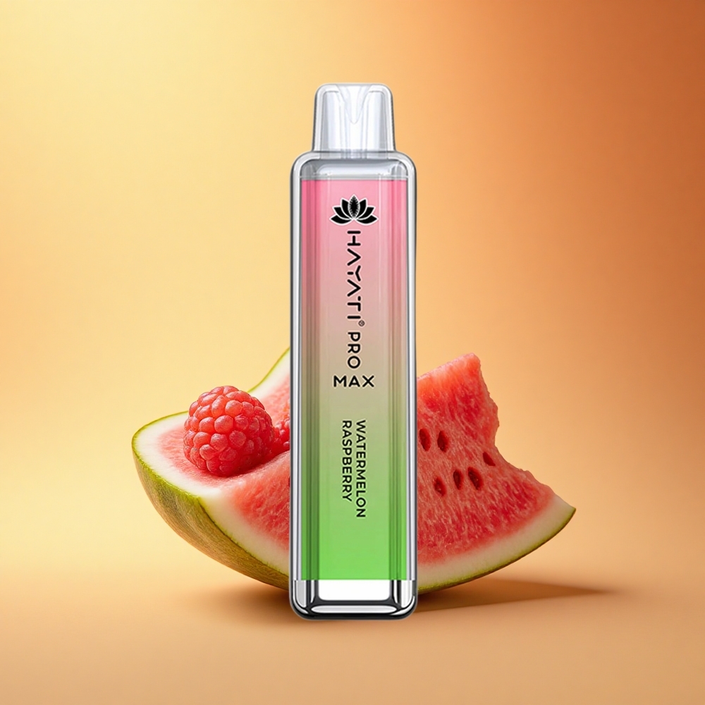 Hayati Pro Max 4000 Puffs Lubenica Malina Dual Coil 2ml Rechargeable