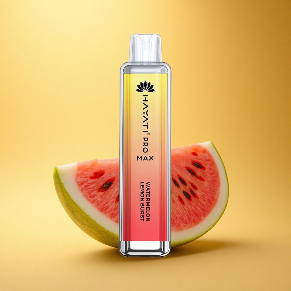 Hayati Pro Max 4000 Puffs Lubenikov Limonov Izhboj z 2ml Rezervoarjem in 1400mAh Baterijo