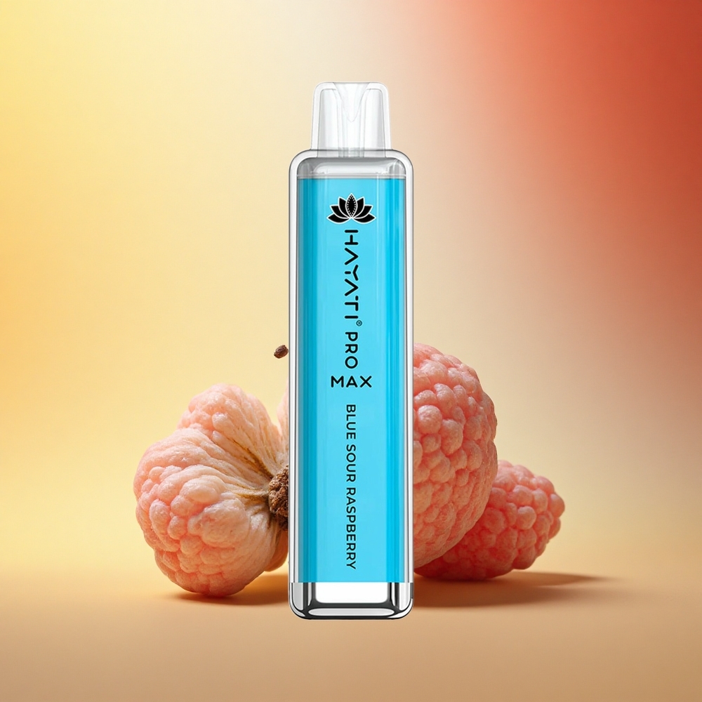 Hayati Pro Max 4000 Puffs Modra Kisla Malina 2ml 1400mAh Dual Mesh