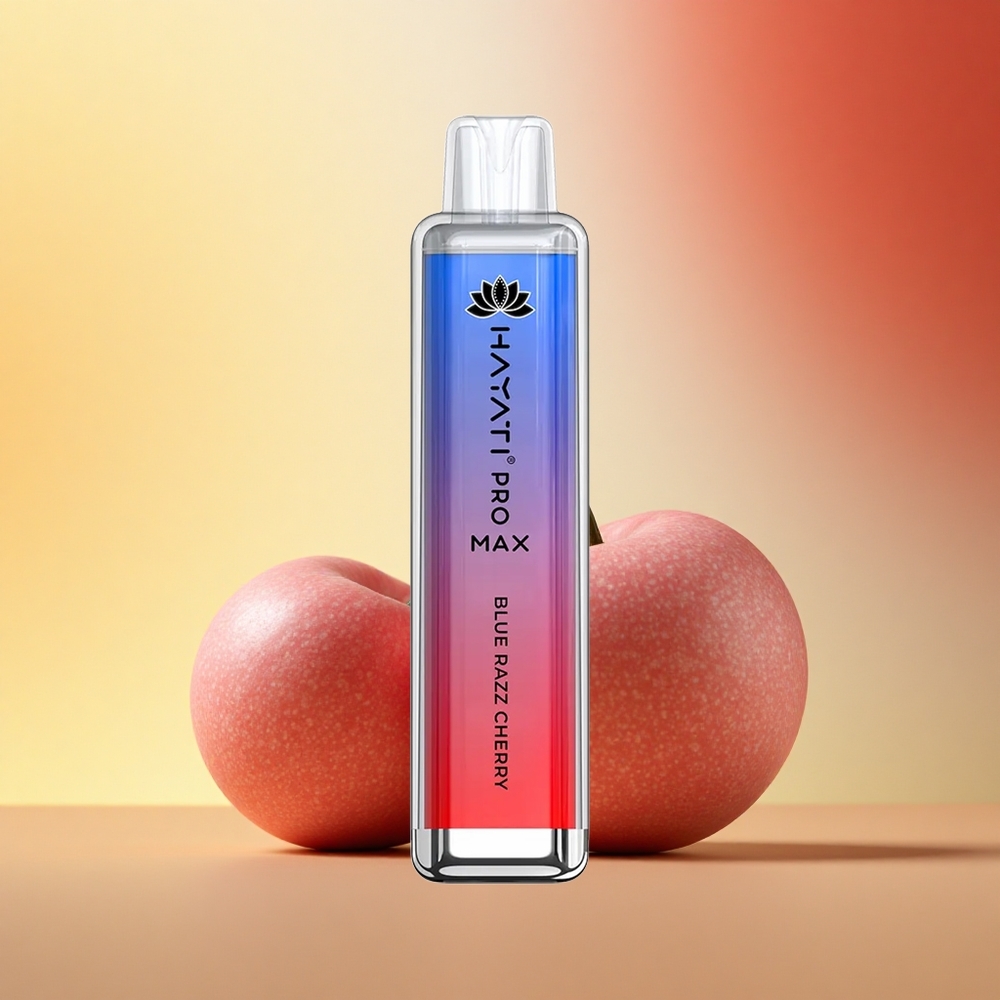 Hayati Pro Max 4000 Puffs Modra Malča Dual Coil 2ml Rechargeable