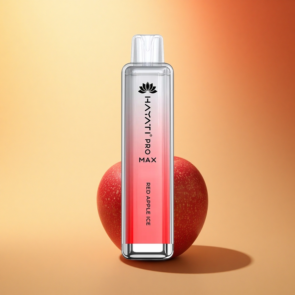 Hayati Pro Max 4000 Puffs Rdeča Jabolčna Ledena Dvojna Mreža 2ml 5% Nikotina