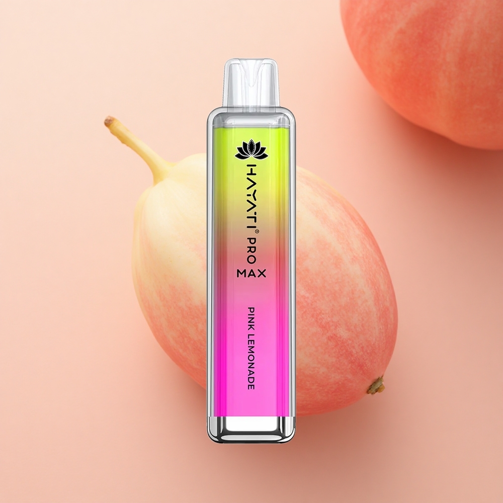 Hayati Pro Max 4000 Puffs Rožnati Limonadni Dual Coil 1400mAh