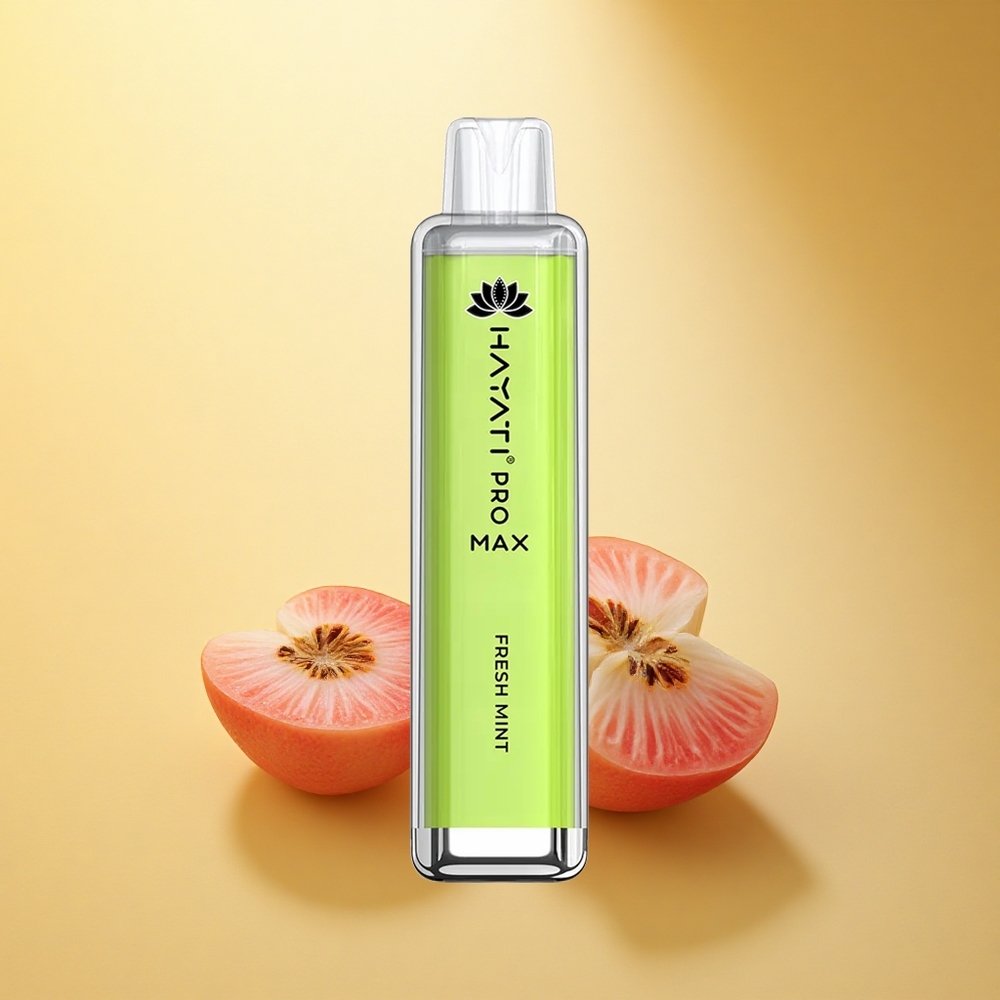 Hayati Pro Max 4000 Puffs Sveži Popek z Dvojno Mrežno Tuljavo in LED Osvetlitvijo