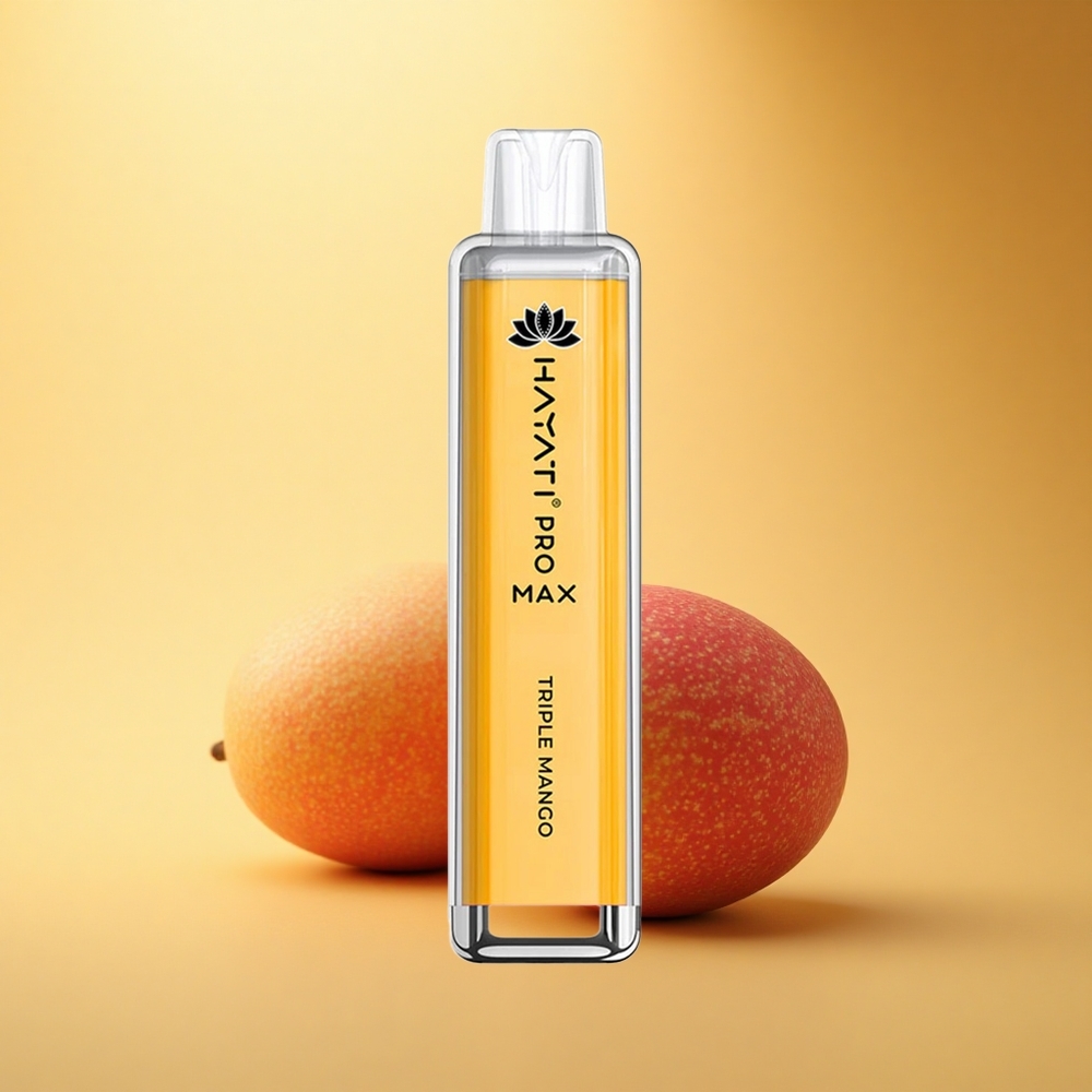 Hayati Pro Max 4000 Puffs Trojni Mango Dual 1.1 Ohm Mesh Coil Rechargeable 1400mAh