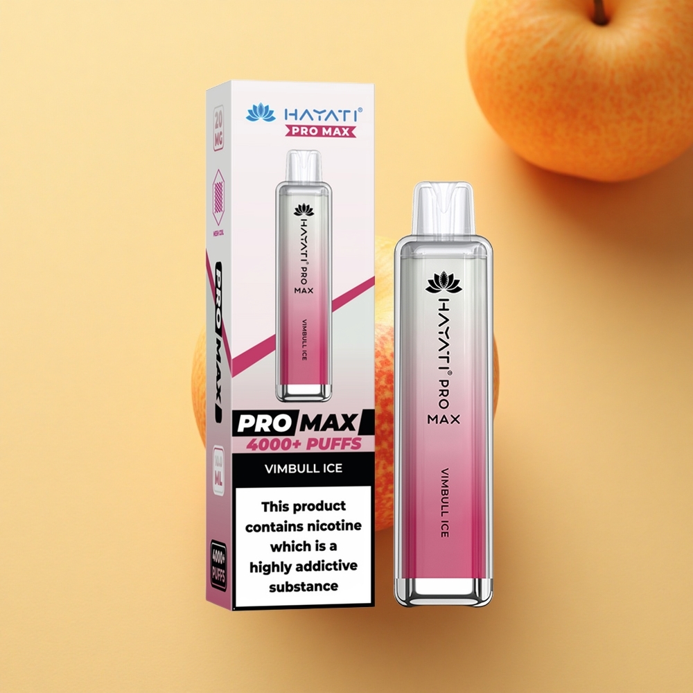Hayati Pro Max 4000 Puffs Vimbull Ledni Dvojni 2ml Kristalni