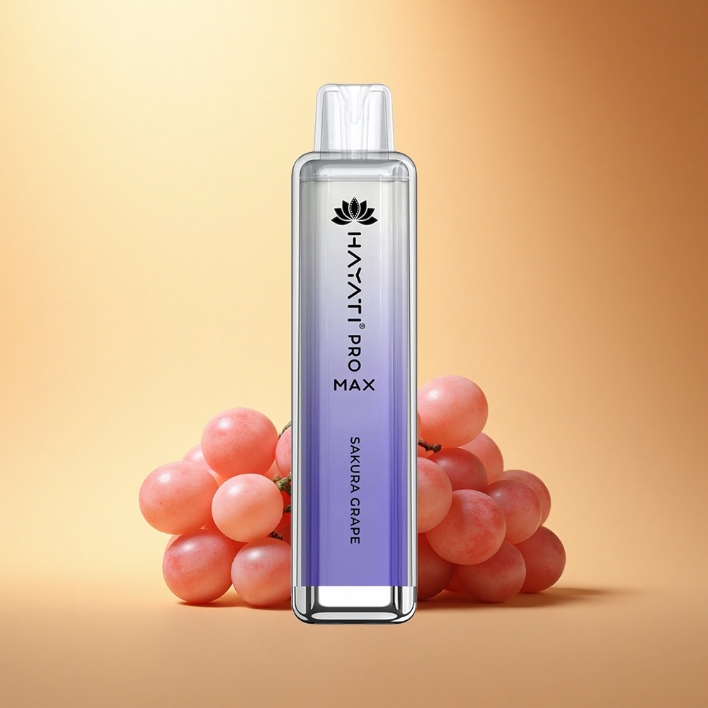 Hayati Pro Max 4000 Puffs Češnjevo Grozdje Dual Coil 1400mAh LED