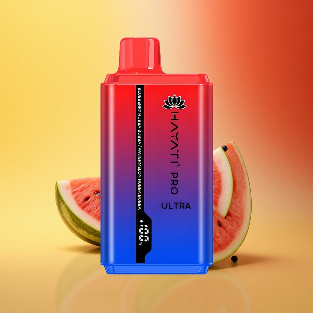 Hayati Pro Ultra 15000 Puffs Borovnični Hubba Bubba Lubenica Hubba Bubba 850mAh 24ml